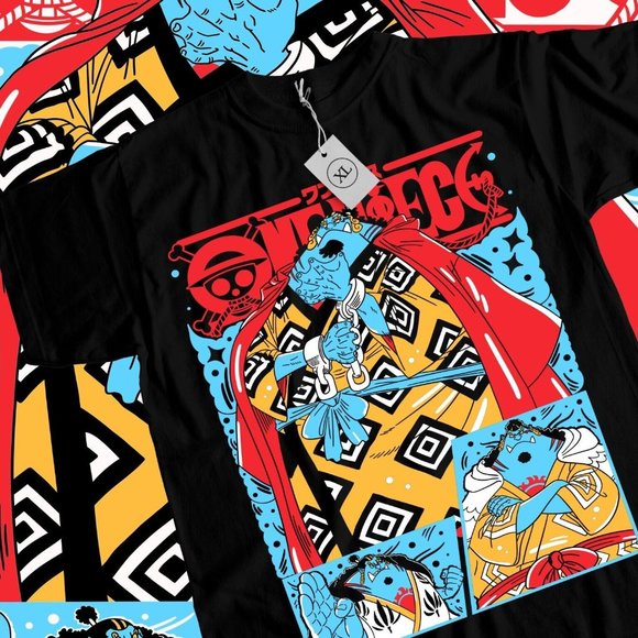 Jinbe One Piece T-shirt Monkey D Luffy Gear Zoro Gifts Exclusive Shirt All Size - Picture 1 of 1